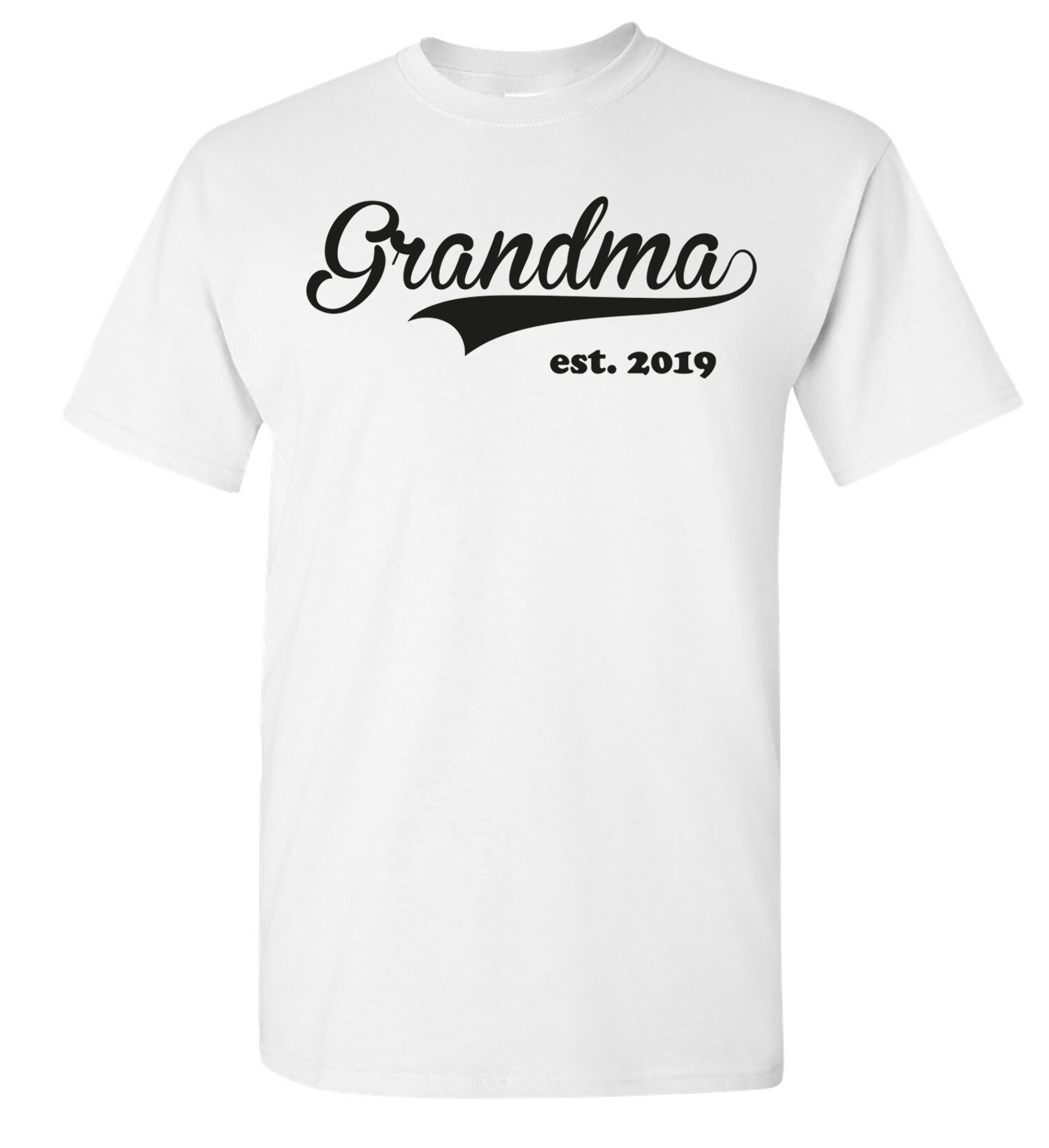 Grandma Est 2019 Gift T-shirt for Grandmother New Grandma Baby - Etsy