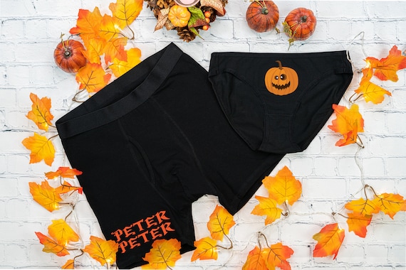 Halloween Couples Underwear Set Unique Wedding Gift for Couple Matching Set  of 2 Underwear Briefs Funny Halloween Outfit -  Canada