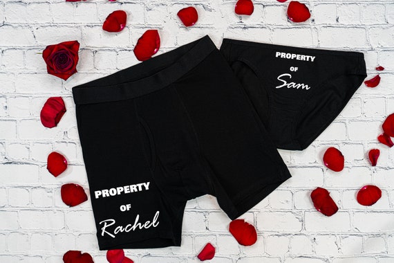 Property of Couples Matching Underwear Set Personalized Underwear