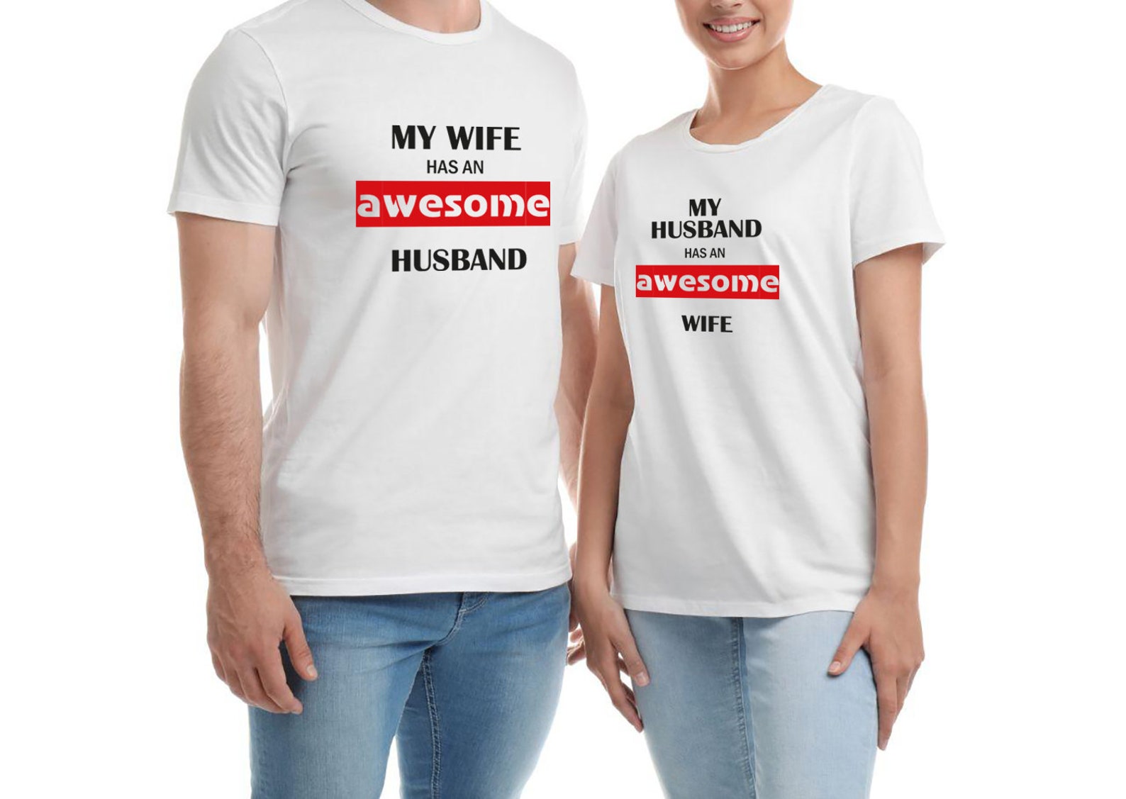 husband wife matching golf shirts