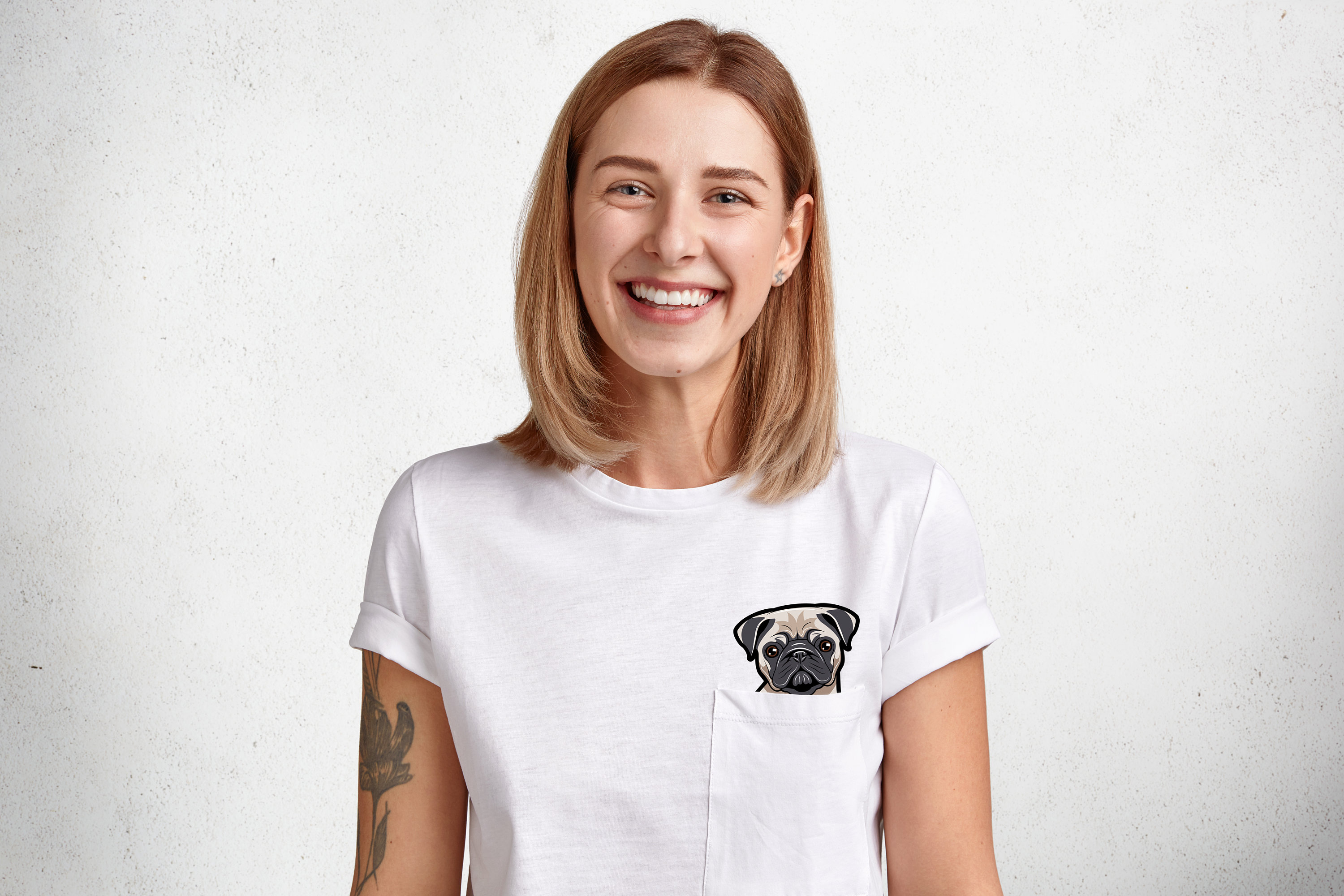 pug middle finger shirt