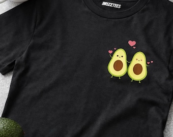 Cute Avocado Shirt, Avocado Love T Shirt, Funny Avocado Couple Tee, Valentine’s Day Gift Shirt, Food Lover Tee, Unisex Graphic T-Shirt