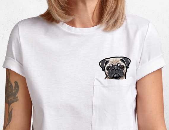 Pug In Pocket Tee Shirts Pug In Pocket Tee Shirts