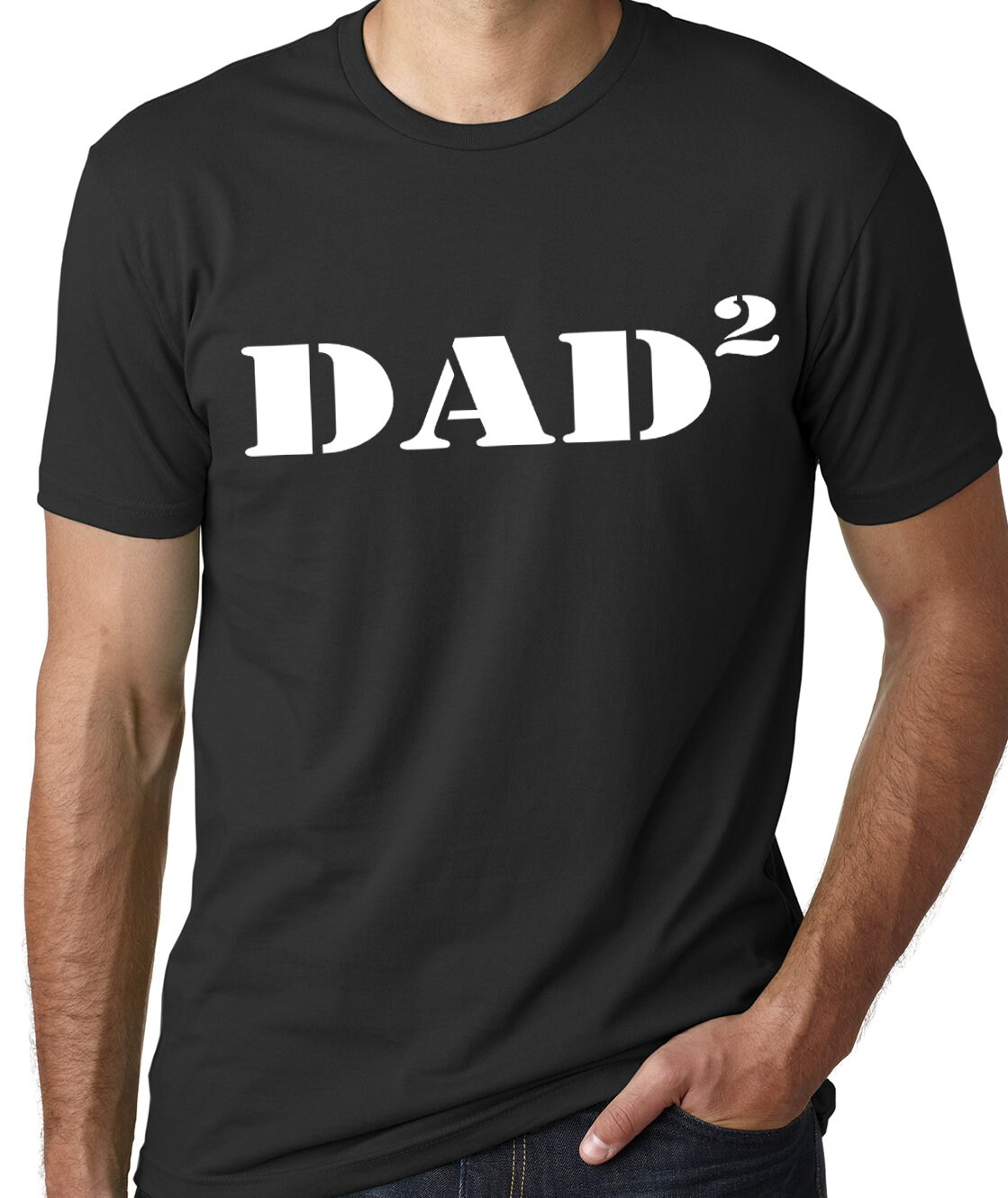 Second Time Dad t shirt Dad 2 Dad 3 Dad 4 shirt Dad of Two Dad | Etsy