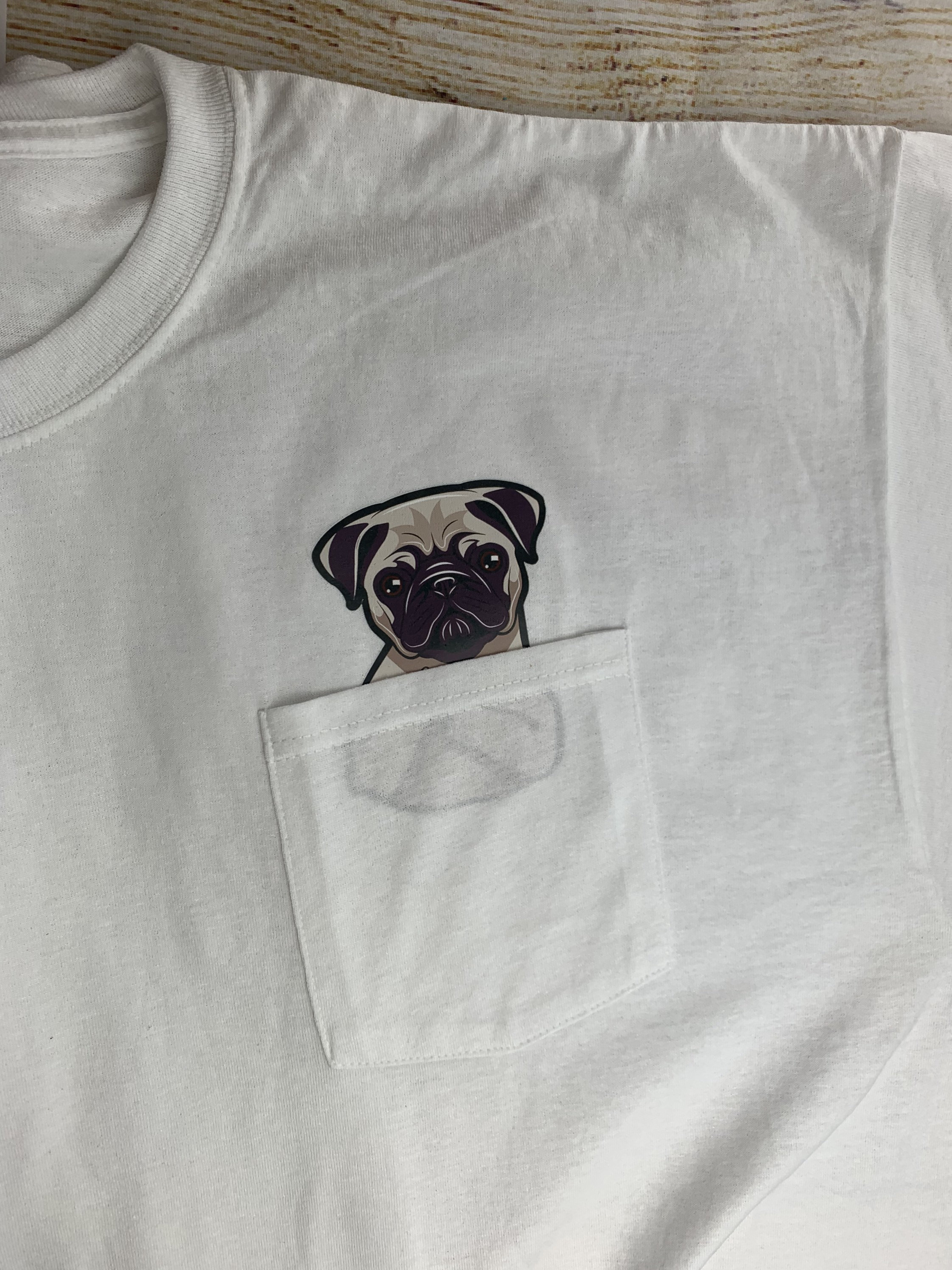 pug middle finger shirt