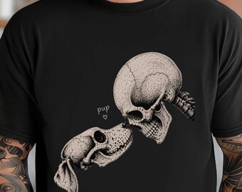 Comfort Colors Dog Skeleton Shirt, Pup Dog Halloween Tee, Funny Spooky Dog Lover Gift, Dog Mom Shirt, Gothic Halloween Tee