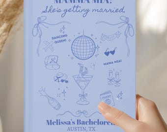 Mamma Mia Bachelorette Party Guestbook, Bach Party Letters to the Bride Memory Book, She's Getting Married, Hen's Party, Dancing Queen party