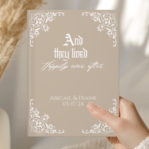 Fairytale Wedding guestbook, Storybook Sign, Princess Guestbook, Once Upon a Time, Wedding Reception Signing Book image 12