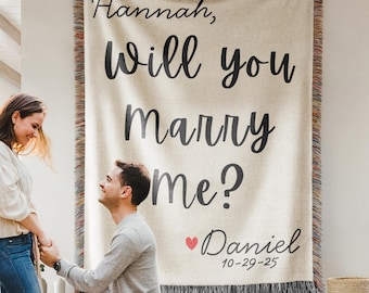WILL YOU MARRY Me Sign Blanket Proposal, Wedding Proposal Decor, Marriage Proposal, Keepsake Proposal, Unique Proposal Sign 015