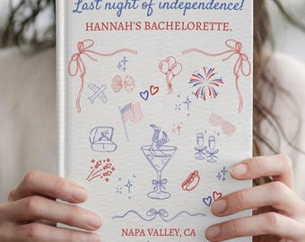 Last Night of Independence, Red White and I Do Bachelorette, 4th of July Bachelorette Bridal Shower Gift, Independence Day Bach, America