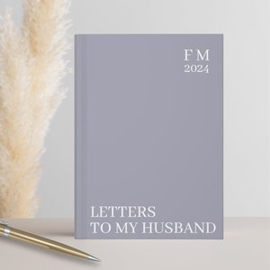 Letters to my husband journal, Love Letters, Personalized Wedding Anniversary Birthday Gift from Wife, Father&#39;s Day, Husband Memory Journal