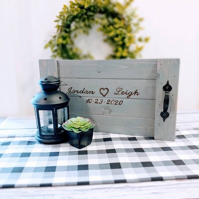 Wooden Guest Book Rustic Wedding Guest Book Alternative Etsy