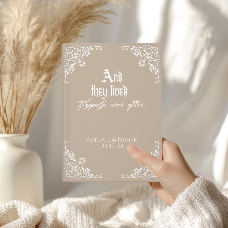 Fairytale Wedding guestbook, Storybook Sign, Princess Guestbook, Once Upon a Time, Wedding Reception Signing Book image 12