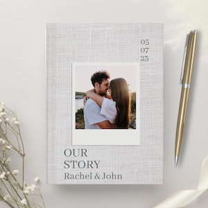 CUSTOM Our story journal, Couples Journal, Memory Journal, First Anniversary, Paper Gift for Husband Wife, Boyfriend Girlfriend gift