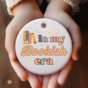 In My Bookish Era ornament, Bookish ornament, Protect Librarians, Read Banned Books gift, Book Lover Gift, read banned books, book club gift