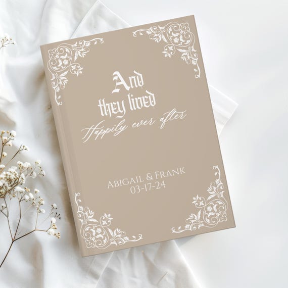 Fairytale Wedding guestbook, Storybook Sign, Princess Guestbook, Once Upon a Time, Wedding Reception Signing Book