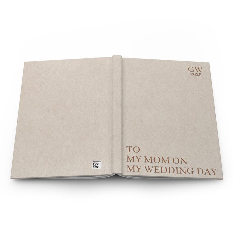 Letters to my Mom on my wedding day journal, Mother of the bride gift, Wedding gift for daughter or son, Wedding Keepsake gift image 8