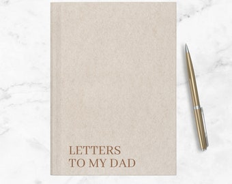 Letters to my Dad journal, Daddy Memory Miss You notebook, Father's Day, Gift From Daughter Son, Dad Christmas Gift, Dads Birthday Gift