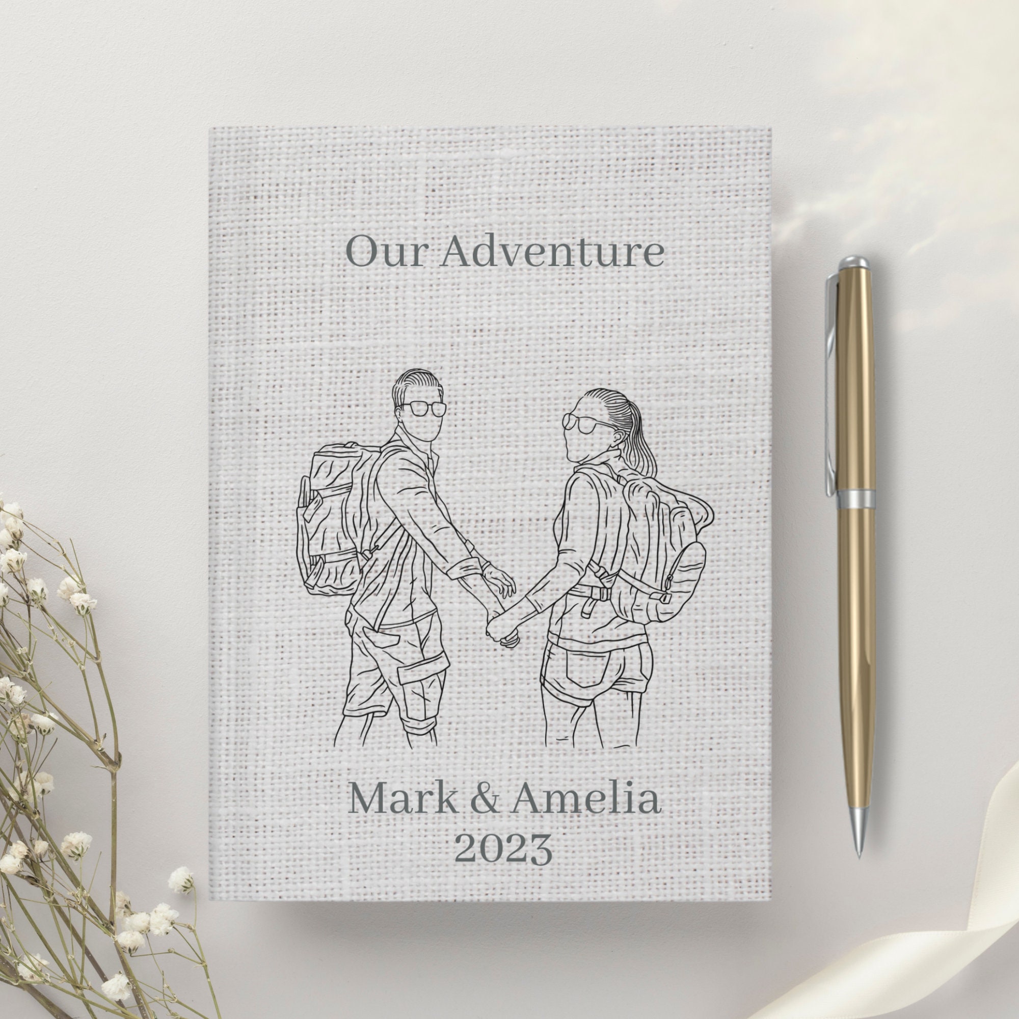 Personalised Mountain Adventure Journal Travel Memories, Memory Book,  Personalized Journal, Adventure Book, Keepsake Journal, Traveler Gift 