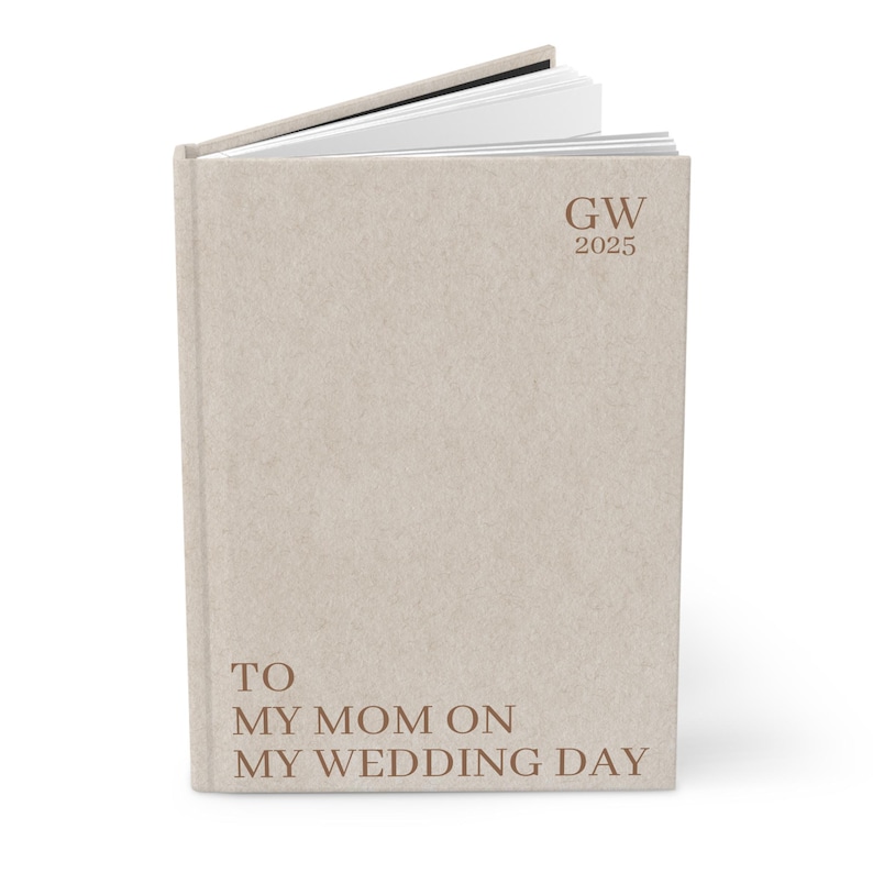 Letters to my Mom on my wedding day journal, Mother of the bride gift, Wedding gift for daughter or son, Wedding Keepsake gift image 6