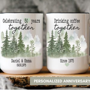 50th Anniversary Coffee Mugs - Etsy