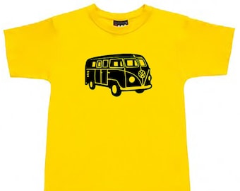 Kombi Kids Unisex T-Shirt Hand Screen Printed in Australia Boys Girls Graphic Tee Tshirt Gift Birthday Present Harmony Day