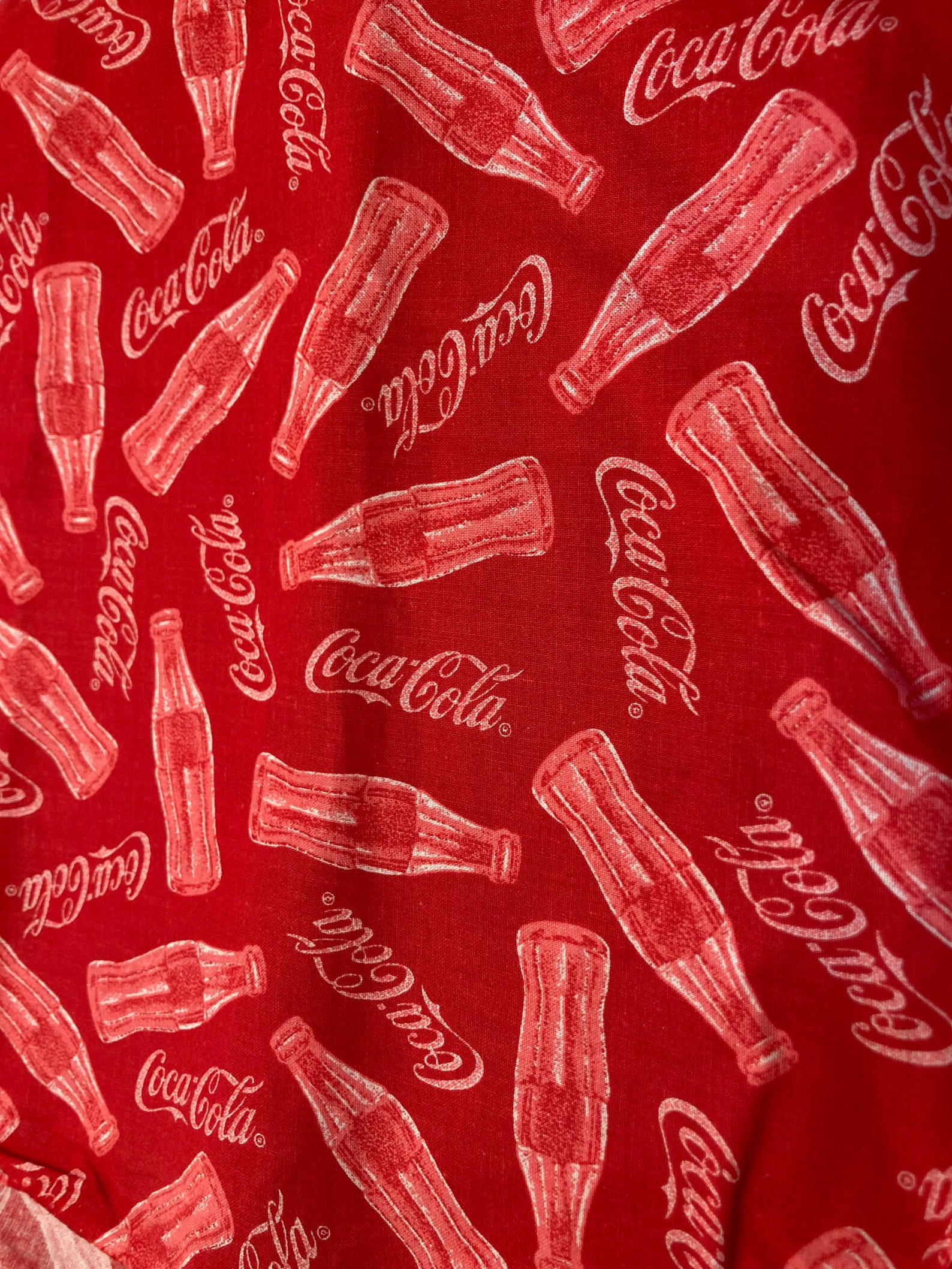Cocacola Fabric by the Yard Cocacola Cotton Fabric by the Etsy