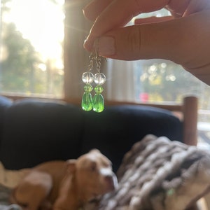 Pendientes colgantes de plata esterlina