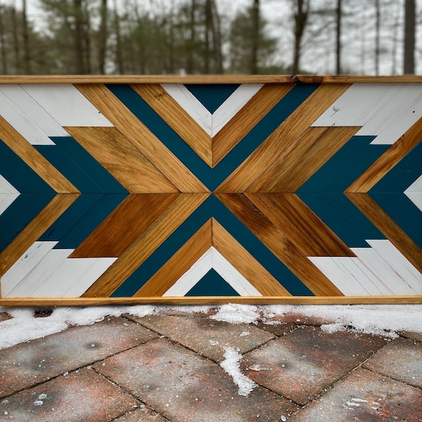 Reclaimed Wood Mosaic | Wall Art