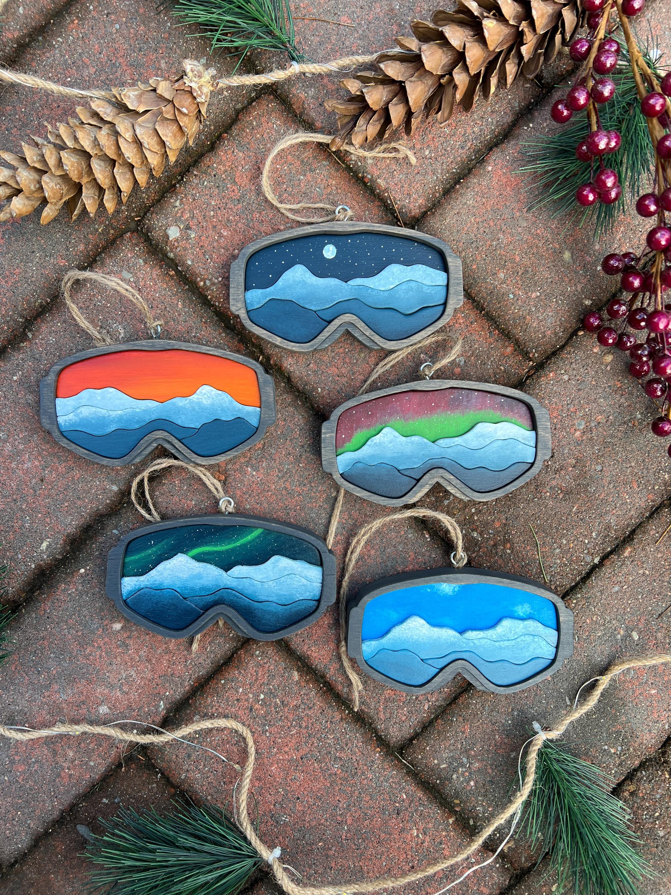Snow Goggle Ornament | Mountain | Ski | Snowboard
