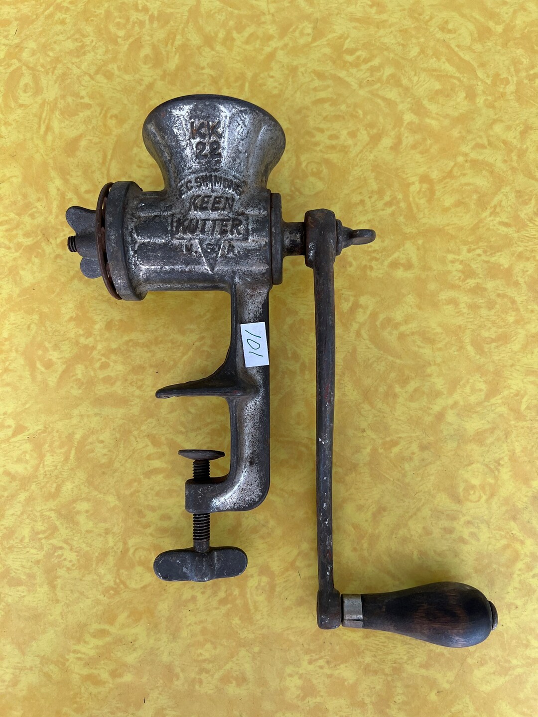 Vintage E.C. Simmons KEEN KUTTER KK22 Meat Grinder Made in USA Etsy