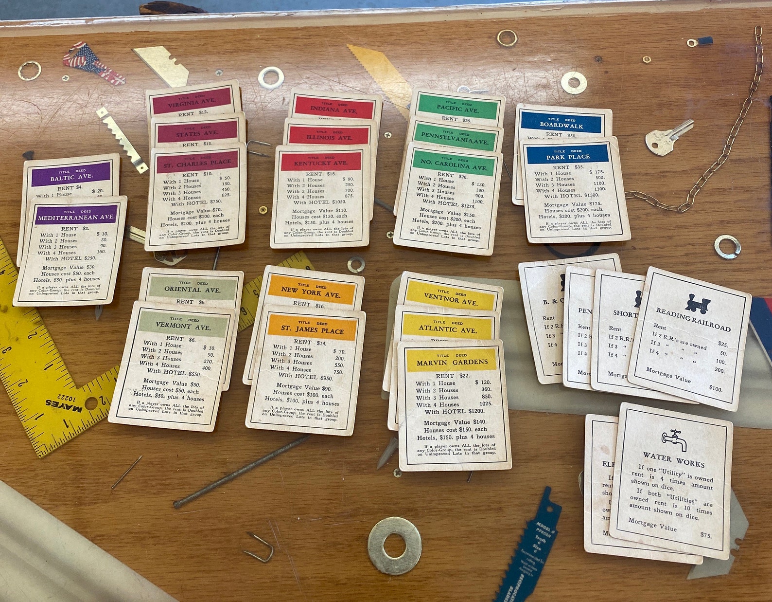 original monopoly game board 1933 original monopoly game board 1933