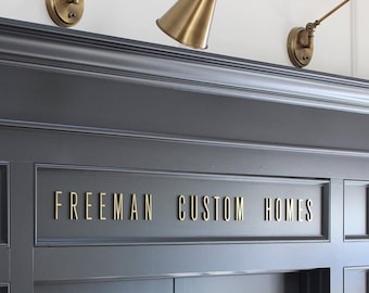 Letreros de logotipos personalizados en metal y acrílico 3D: Letras para vestíbulos de oficinas