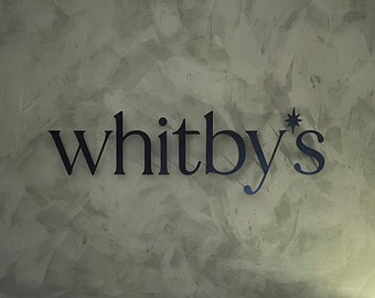 Letreros de logotipos personalizados en metal y acrílico 3D para vestíbulos de oficinas