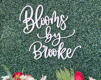 Letras metálicas acrílicas en relieve: Letrero de recepción de oficina personalizado