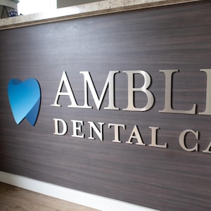 Custom 3D Metal & Acrylic Logo Signage: Office Reception Decor