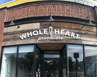 Señalización exterior personalizada en metal y acrílico 3D: logotipos comerciales, letras de pared