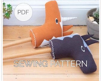 Runabout Horse and Unicorn Toy PDF Sewing Pattern - Instant Download