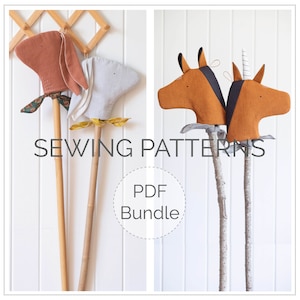 Field Day PDF BUNDLE Sewing Patterns - Includes horse/unicorn and bunny/bunnycorn (hobby style toy) patterns - Instant Download