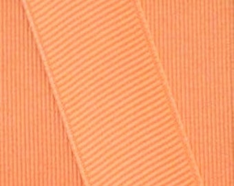 Apricot Orange Grosgrain Ribbon    (05-##-S-266)