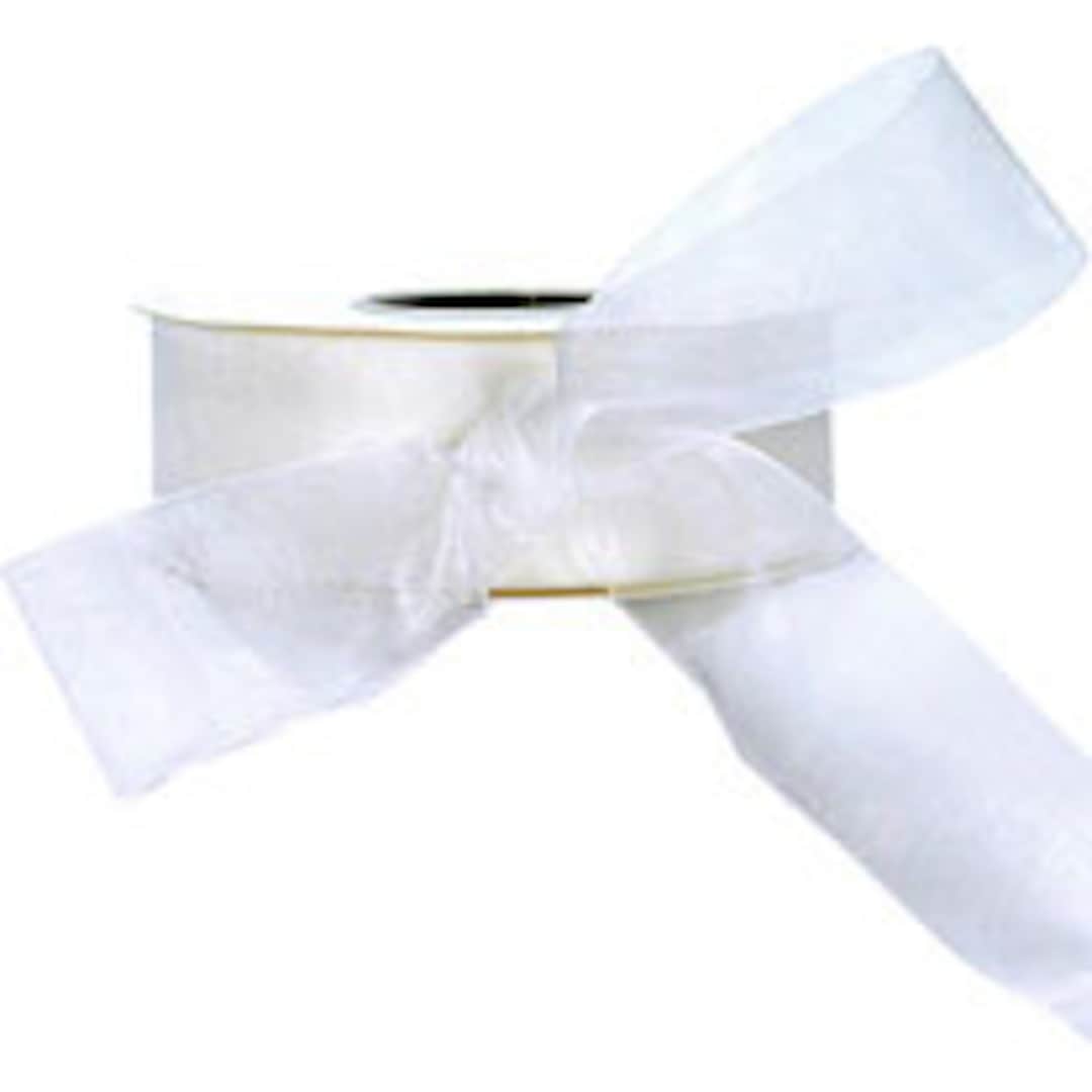 White Sheer Ribbon 10S022 Etsy