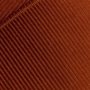 May include: Close-up of a brown ribbed fabric. The fabric has a subtle sheen and a slightly textured surface.