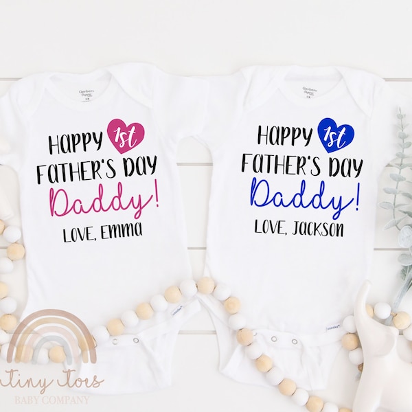 First Father's Day Baby Bodysuit: Personalized Daddy Gift