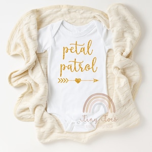 Flower Girl Bodysuit, Petal Patrol Baby Girl Shirt, Flower Girl Proposal Gift, Wedding Party Gift