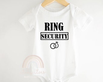 Ring Bearer Baby Boy Bodysuit, Ring Security  Baby Boy Shirt, Ring Bearer Proposal Gift, Wedding Party Gift