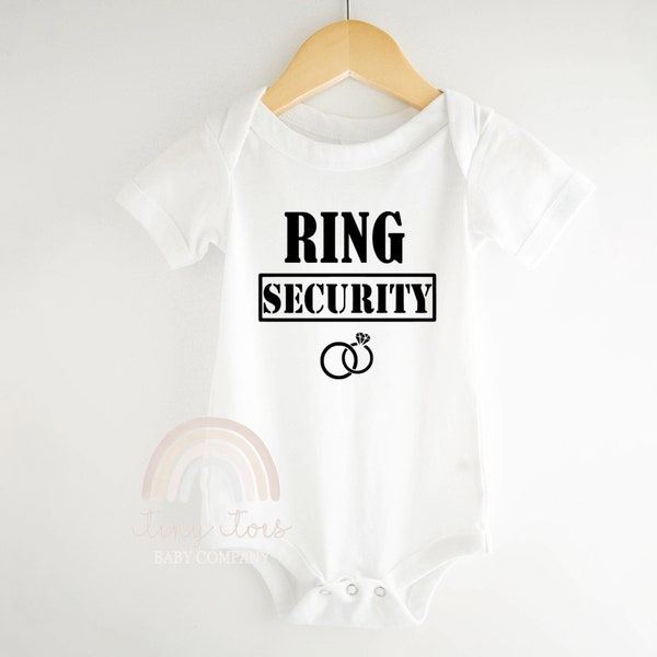 Ring Bearer Baby Boy Bodysuit, Ring Security  Baby Boy Shirt, Ring Bearer Proposal Gift, Wedding Party Gift