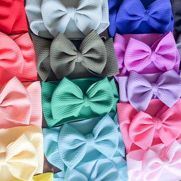 Baby Headwrap Bow, Choose your color, Toddler Bow, Kid's Headband Bow