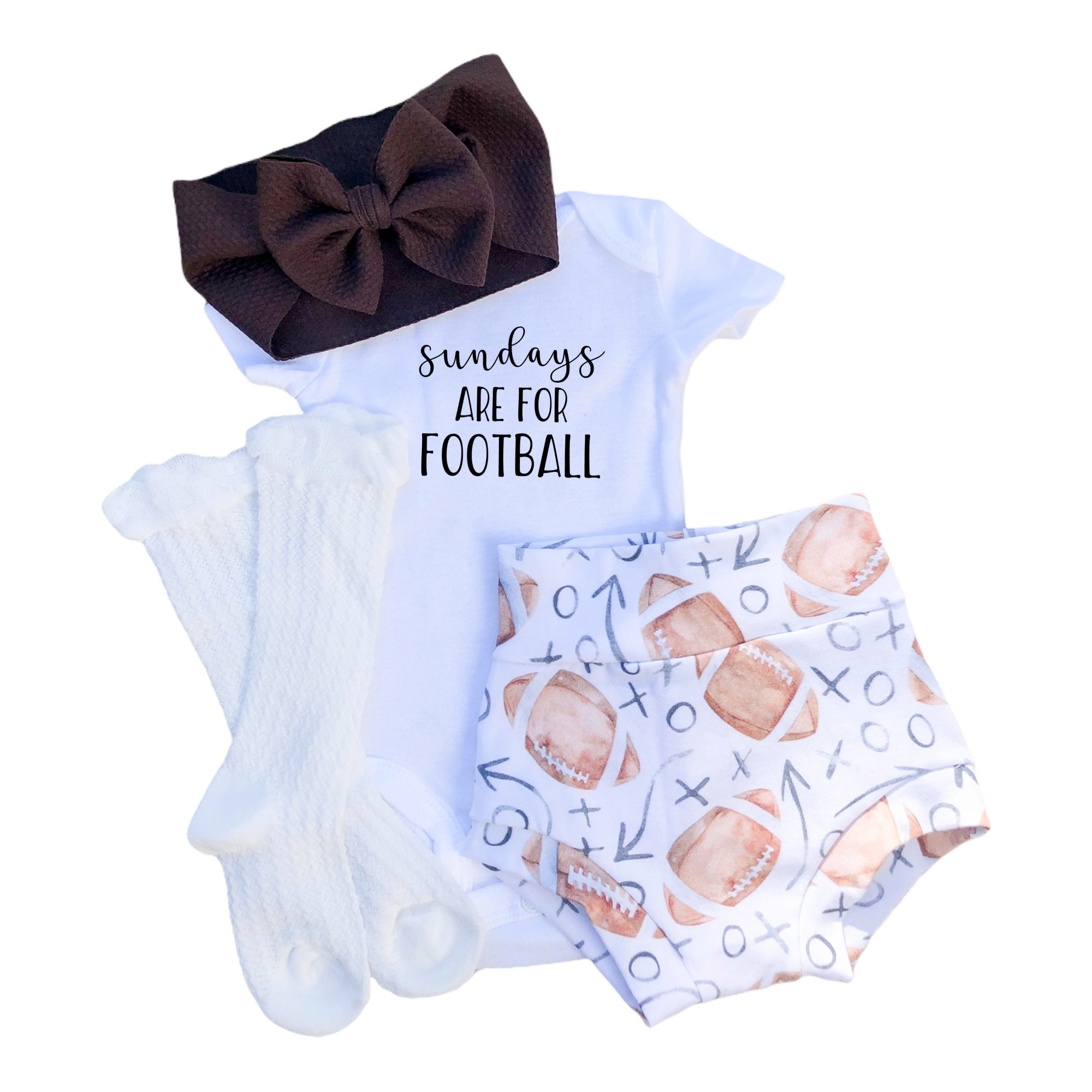 Sweet as A Peach Baby Bummies and Bow Set, Newborn Baby Girl