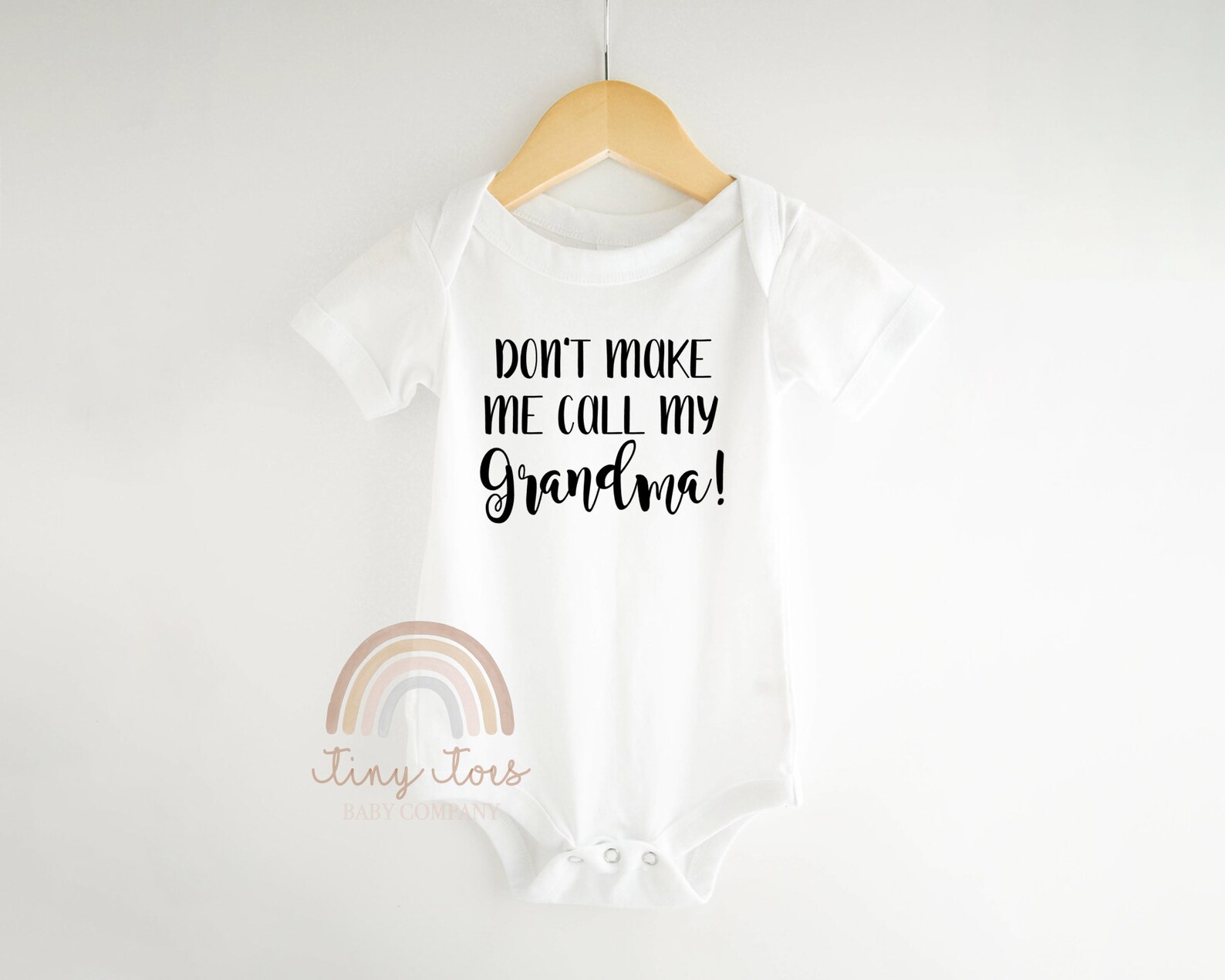 Don't Make Me Call My Big Cousins Baby Onesie - Funny White Newborn Outfit 6-9 Months