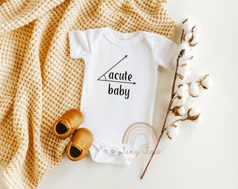 Acute Baby Math Bodysuit: Gift for Math Teacher